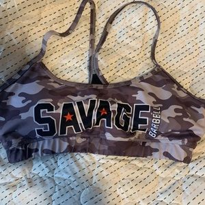 Savage Barbell Camo Bra